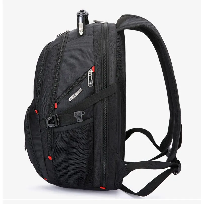 Crossten Durable 17 Inch Laptop Backpack,45L Travel Bag,College Bookbag,USB Charging Port,Water Resistant,Swiss-Multifunctional