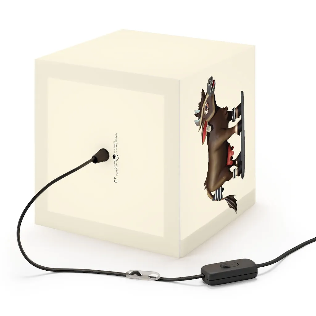 Dark Brown Cow Personalized Lamp