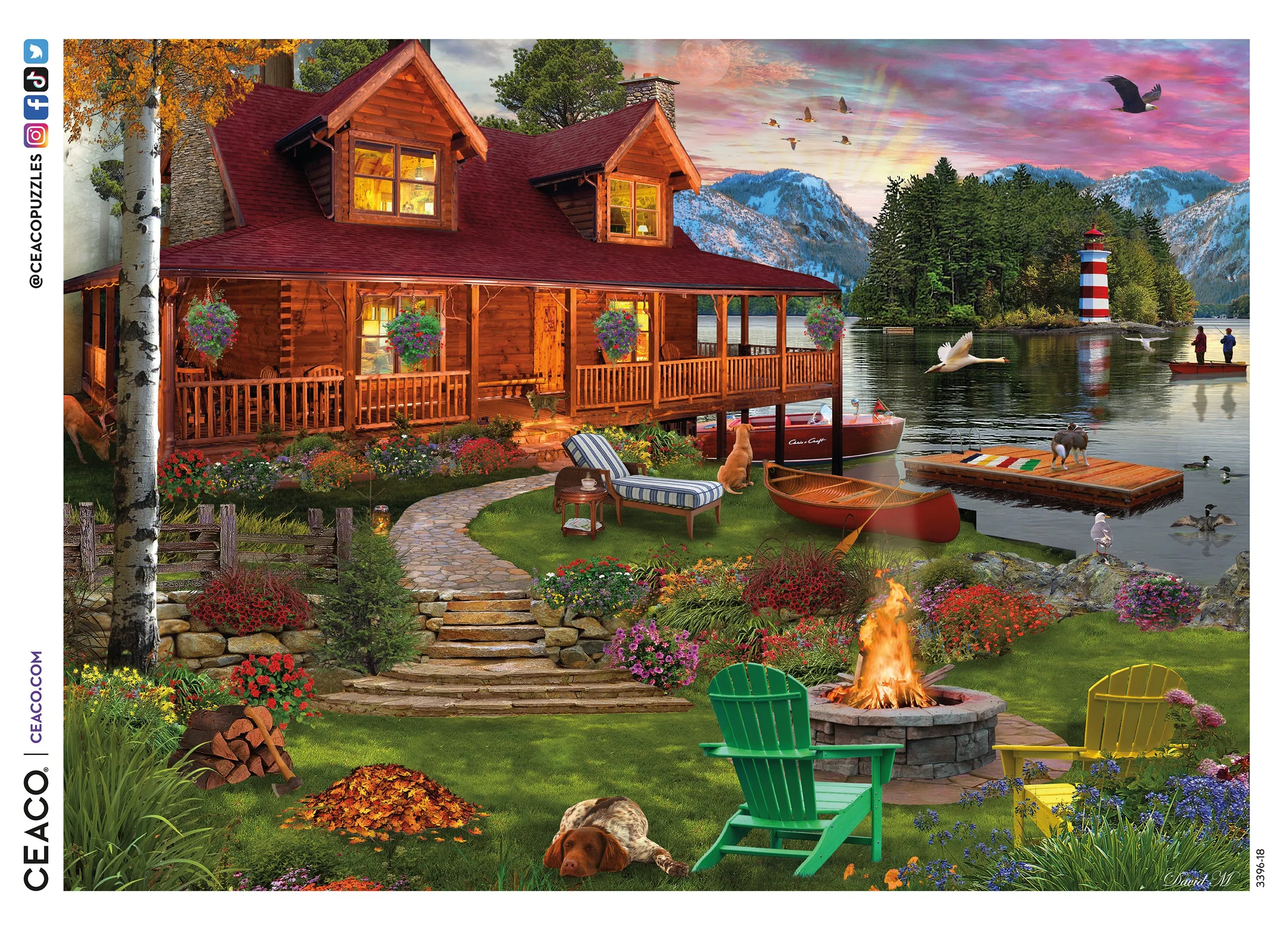 David Maclean - Cottage Retreat - 1000 Piece Puzzle