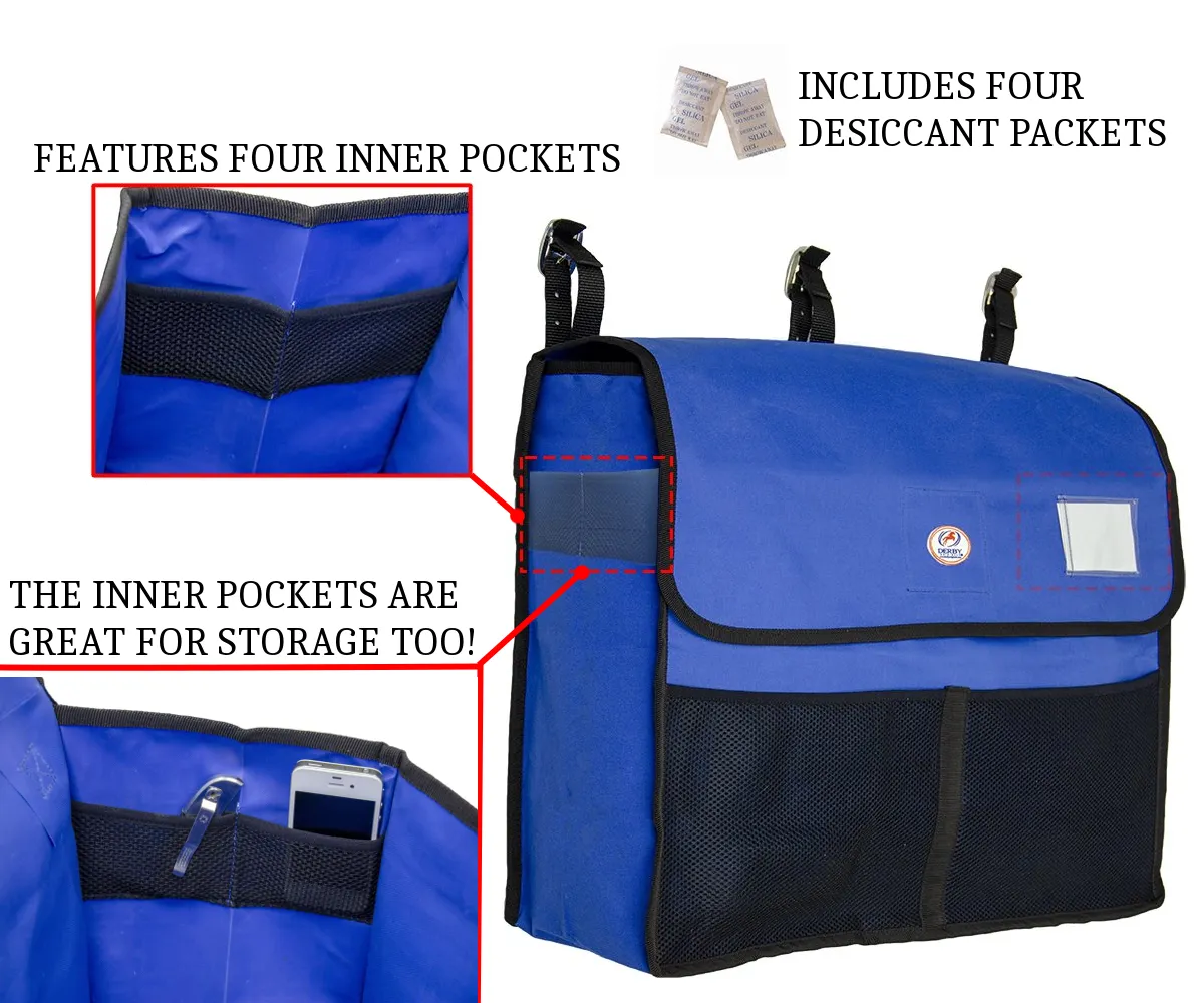 Derby Originals Premium Horse Blanket Carry Storage Bag with Mesh Pockets - Includes Four Desiccant Pouches to Keep Blankets Fresh