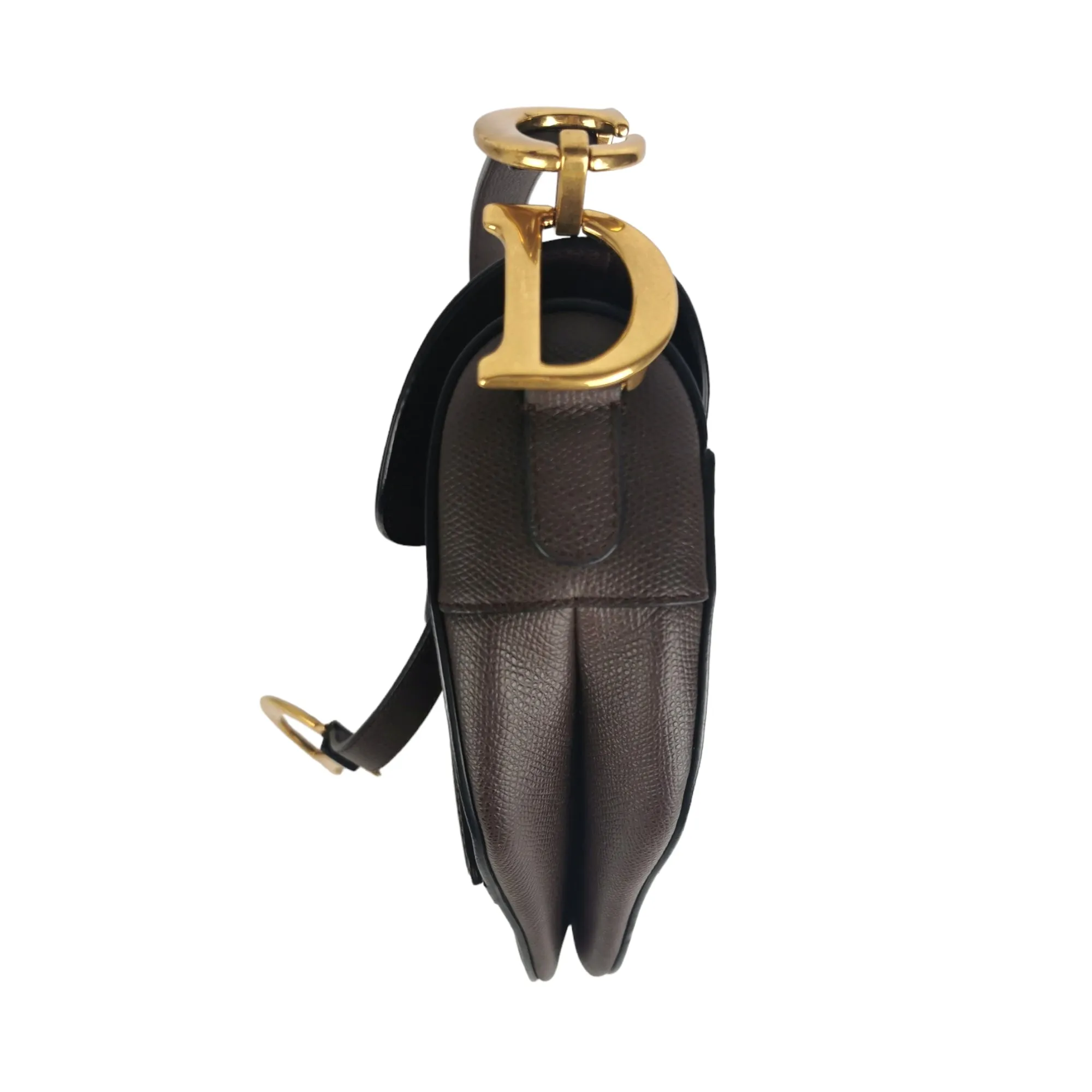 Dior Saddle Bag Burgundy with thick strap