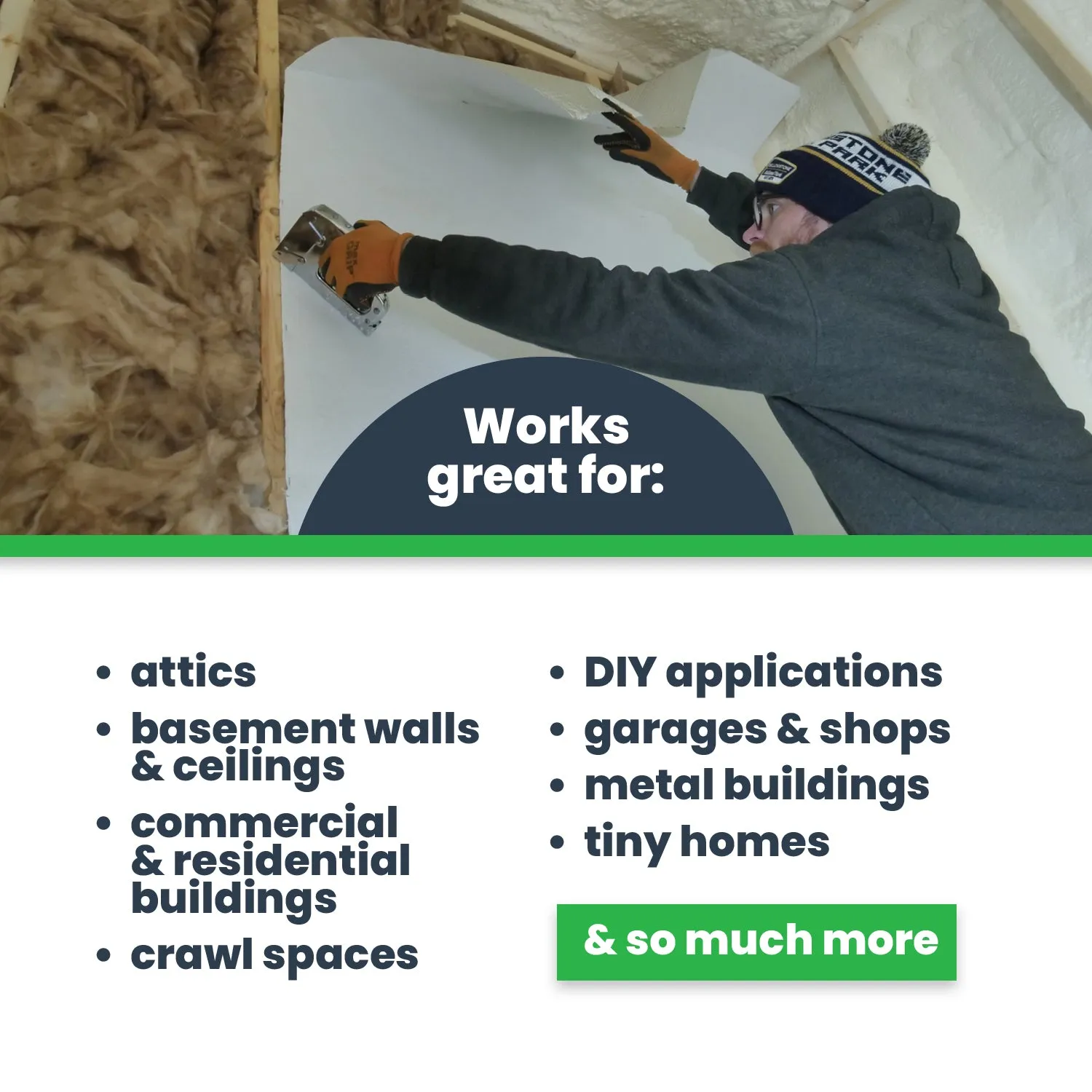 Double Bubble Insulation - White/Foil - 4' X 125' (500 sq ft)