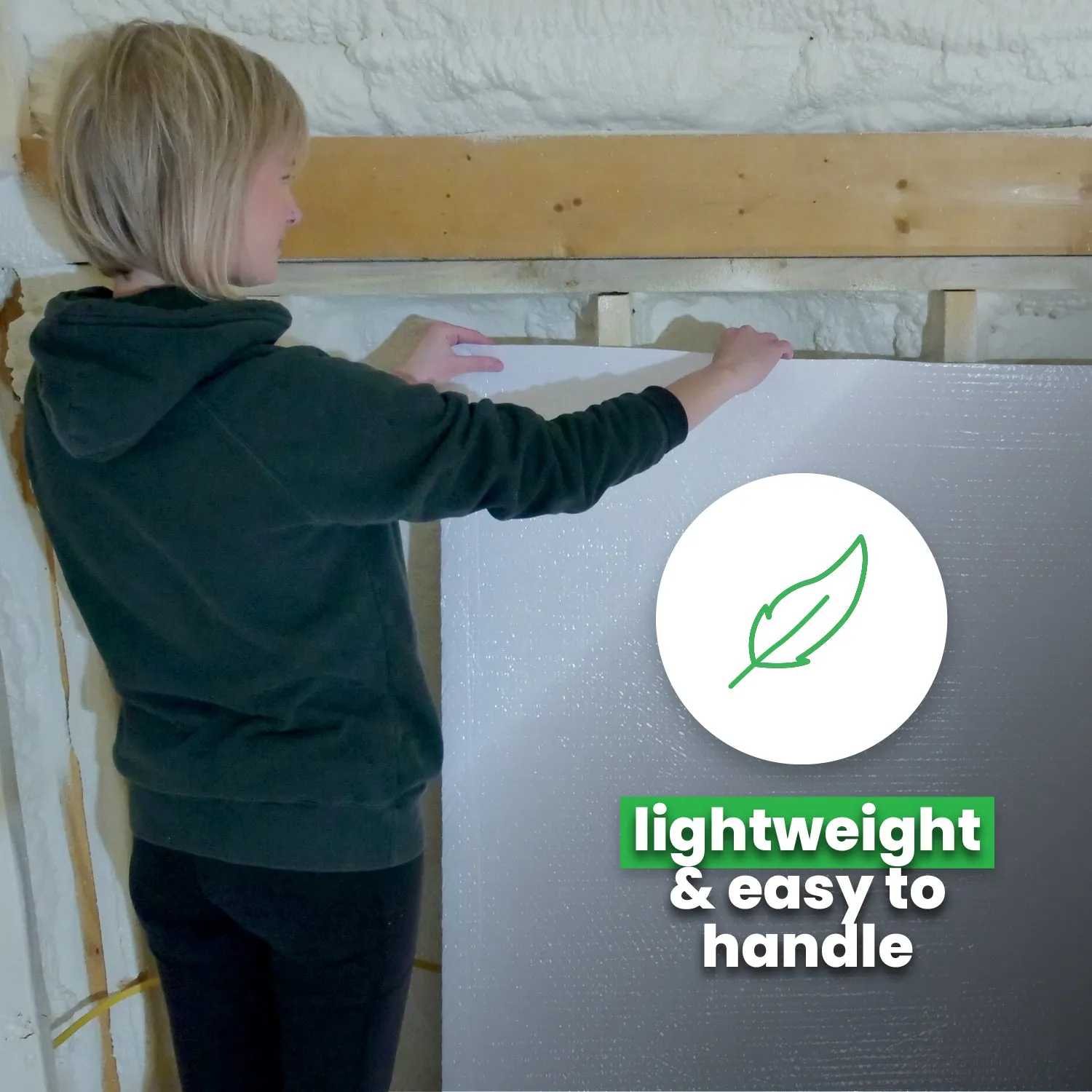 Double Bubble Insulation - White/Foil - 4' X 125' (500 sq ft)