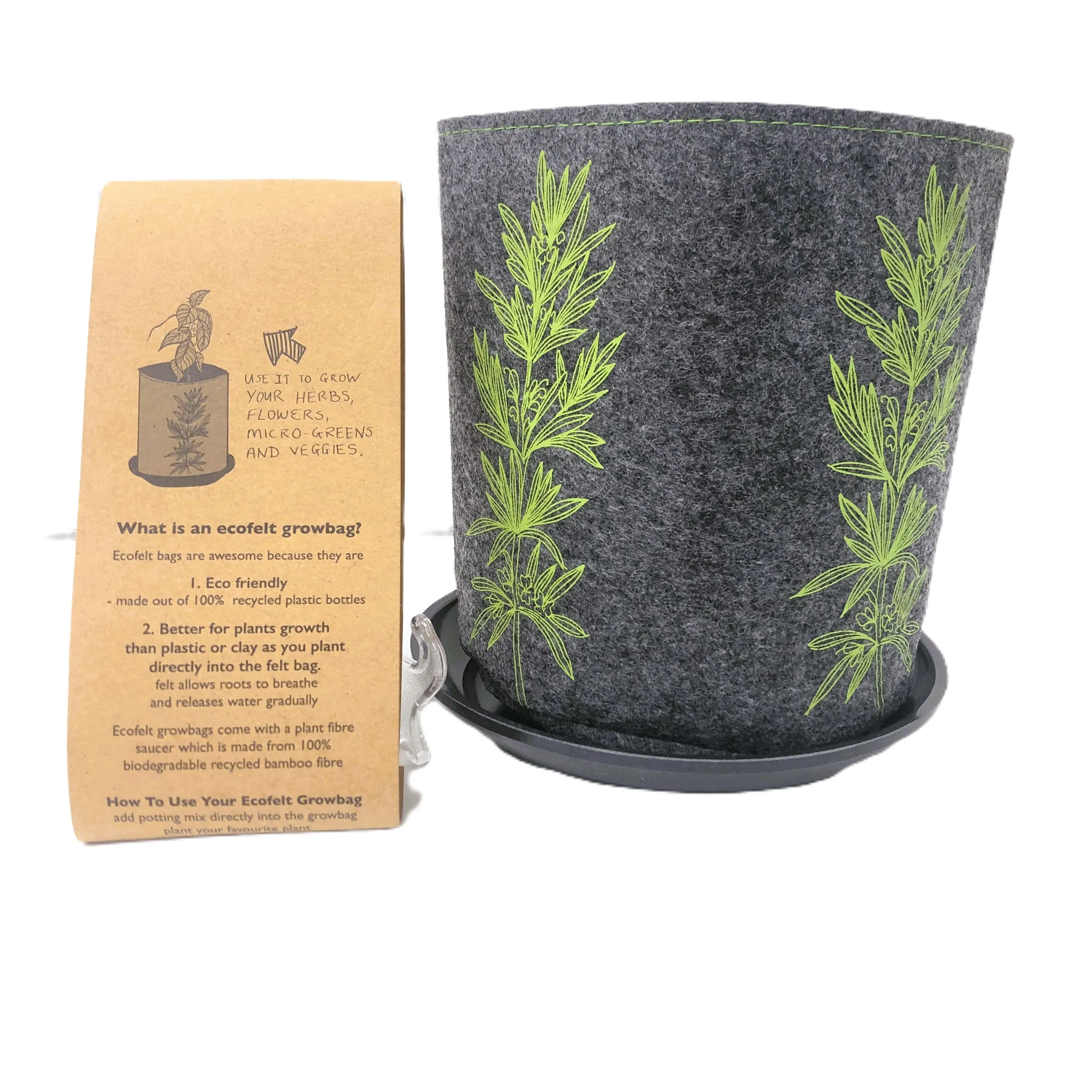 Eco Felt Grow Bag - Jo Luping Design