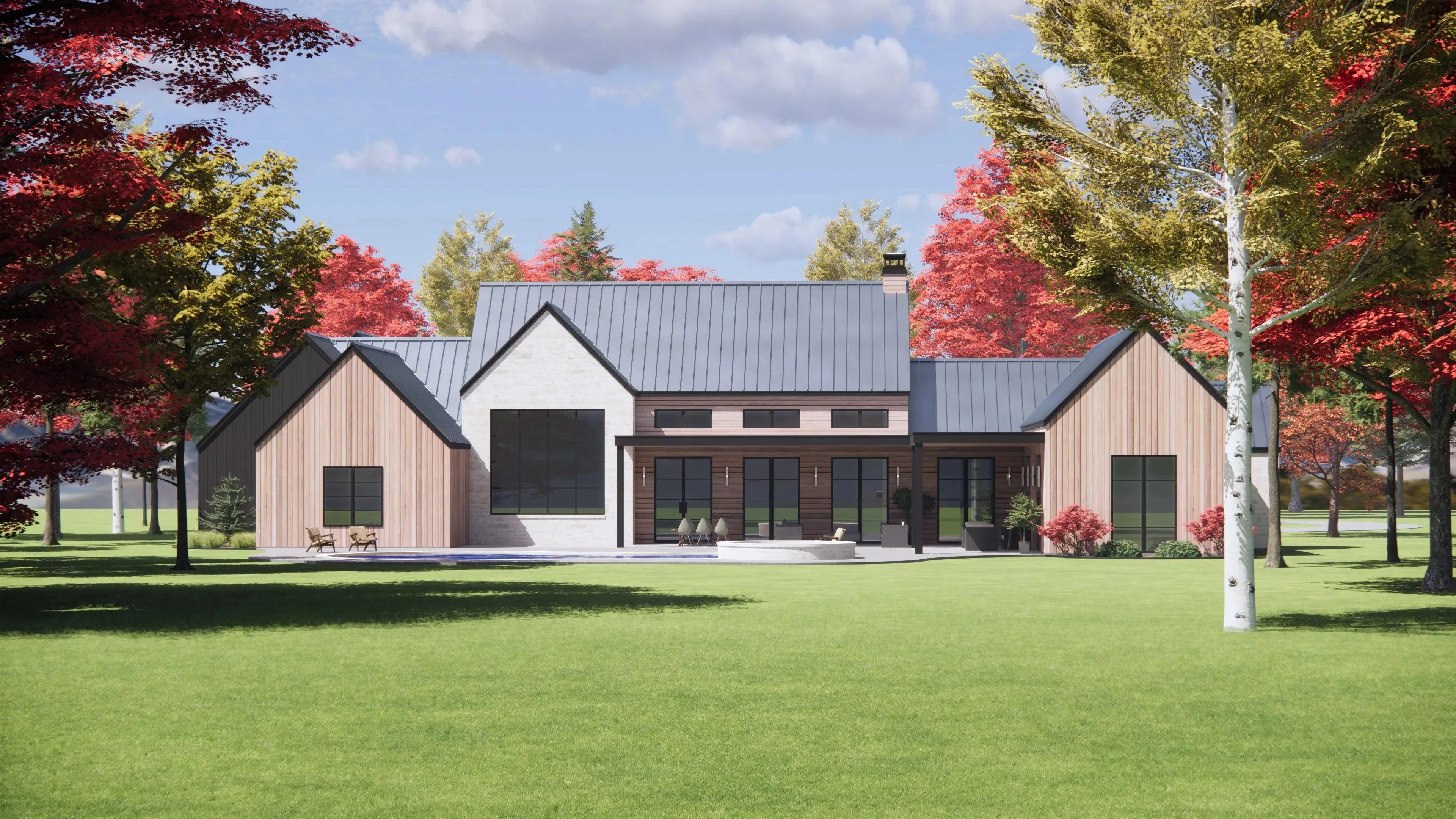 Elegant 3854 Sq Ft Home with Spacious Outdoor and Garage Areas
