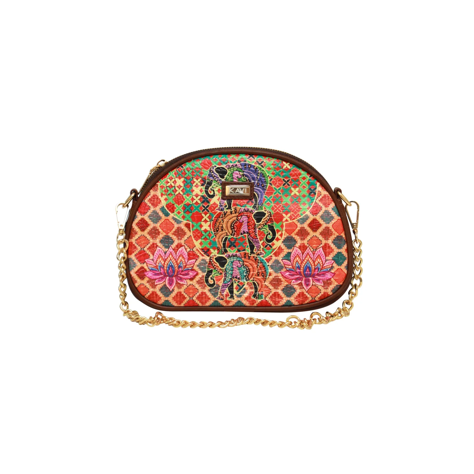 Elephant & Lotus Batua Bag 906