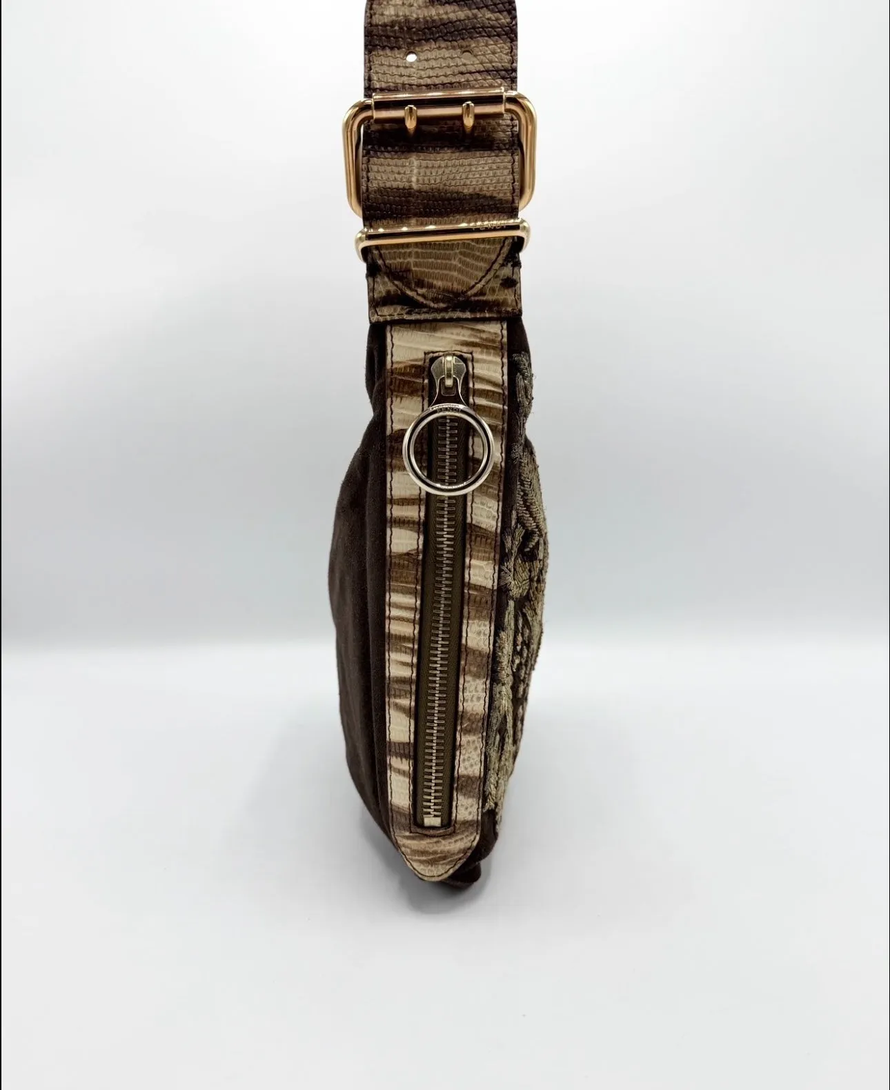 Embroidered Saddle Bag