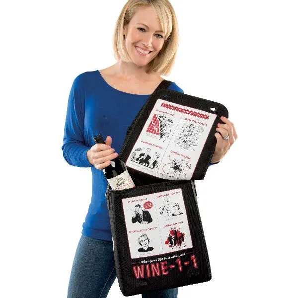 Emergency WINE-1-1 Insulated Messenger Bag