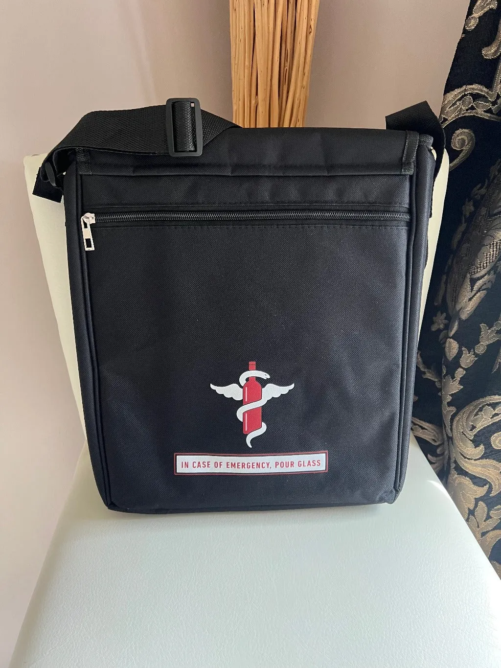Emergency WINE-1-1 Insulated Messenger Bag