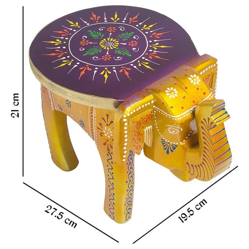 Ethnic Elephanta Showpiece - Yellow