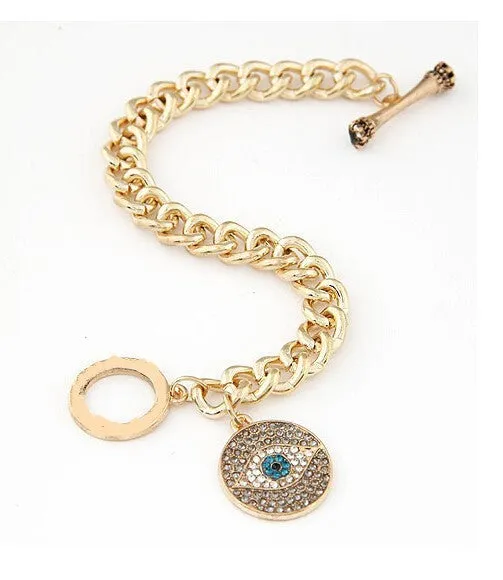 Fashion Gold Bracelets for Women Men Jewelry Vintage Evil Eye Bracelets & Bangles Charm Brazaletes Pulseras Mujer Bijoux