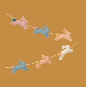 Felt Bunny Garland