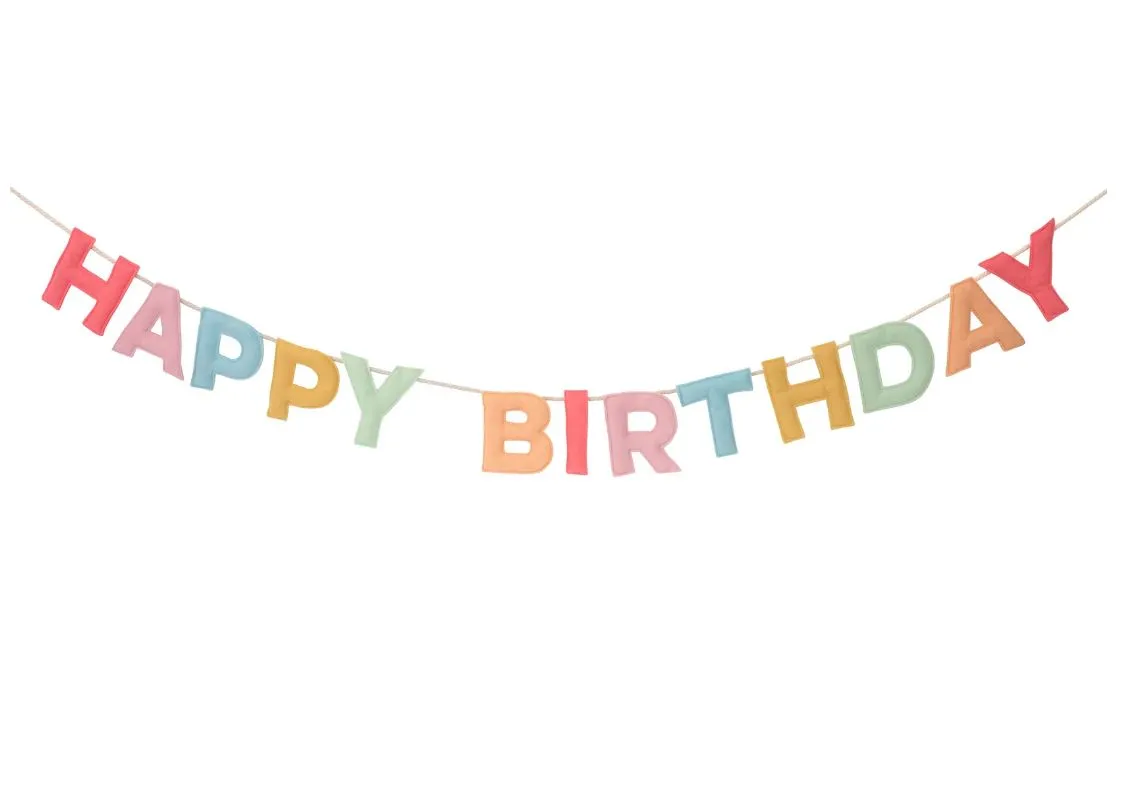 Felt Happy Birthday Garland
