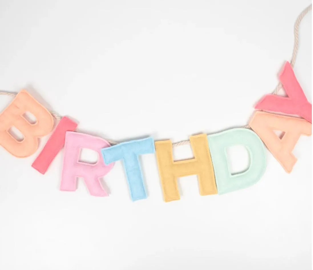Felt Happy Birthday Garland