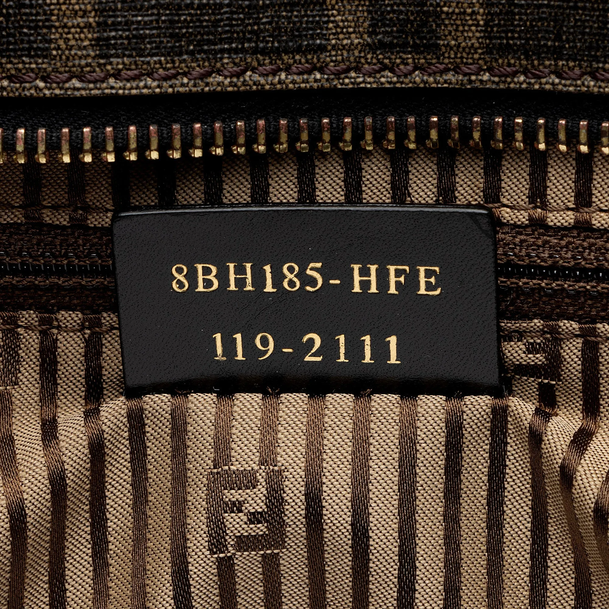 Fendi Zucca Canvas Logo Medium Roll Tote