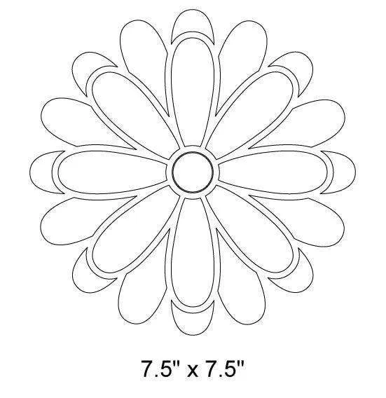 Flower Stencil for Garden Tree