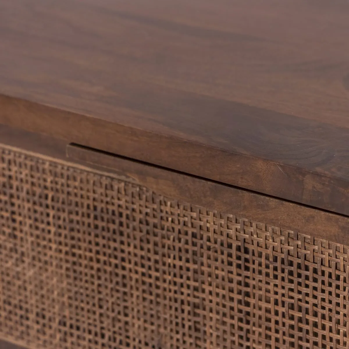 Four Hands Sydney 9 Drawer Dresser in Brown Cane
