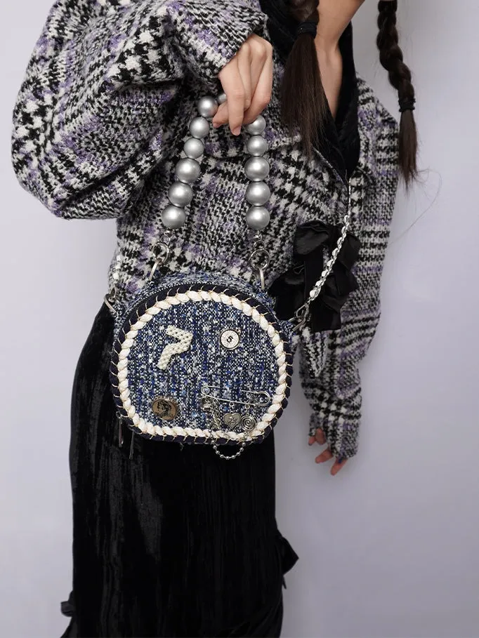 Fragrance Round Chain Shoulder Pearl Bag