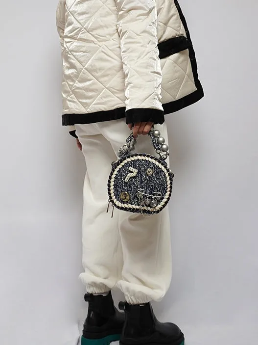 Fragrance Round Chain Shoulder Pearl Bag