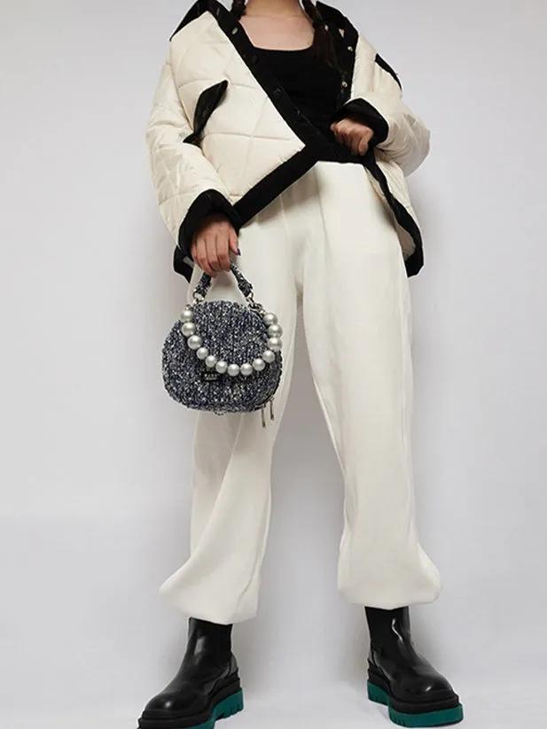 Fragrance Round Chain Shoulder Pearl Bag