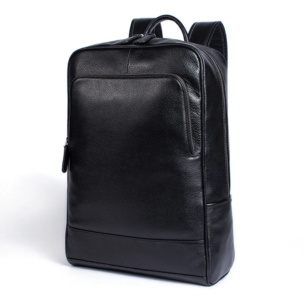 Genuine Cowhide Leather Business Backpack for Men 8110