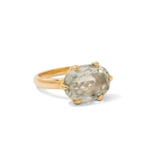 Gigi Ring, Prasiolite, 9kt Yellow Gold