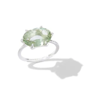 Gigi Ring, Prasiolite, Silver
