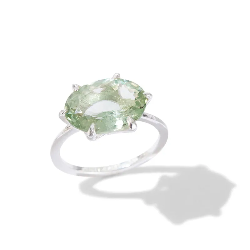 Gigi Ring, Prasiolite, Silver