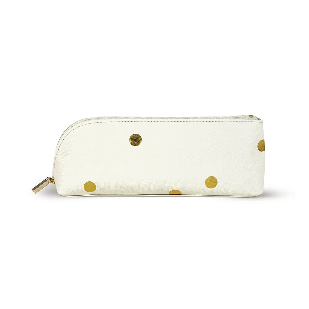 Gold Dot Pencil Case