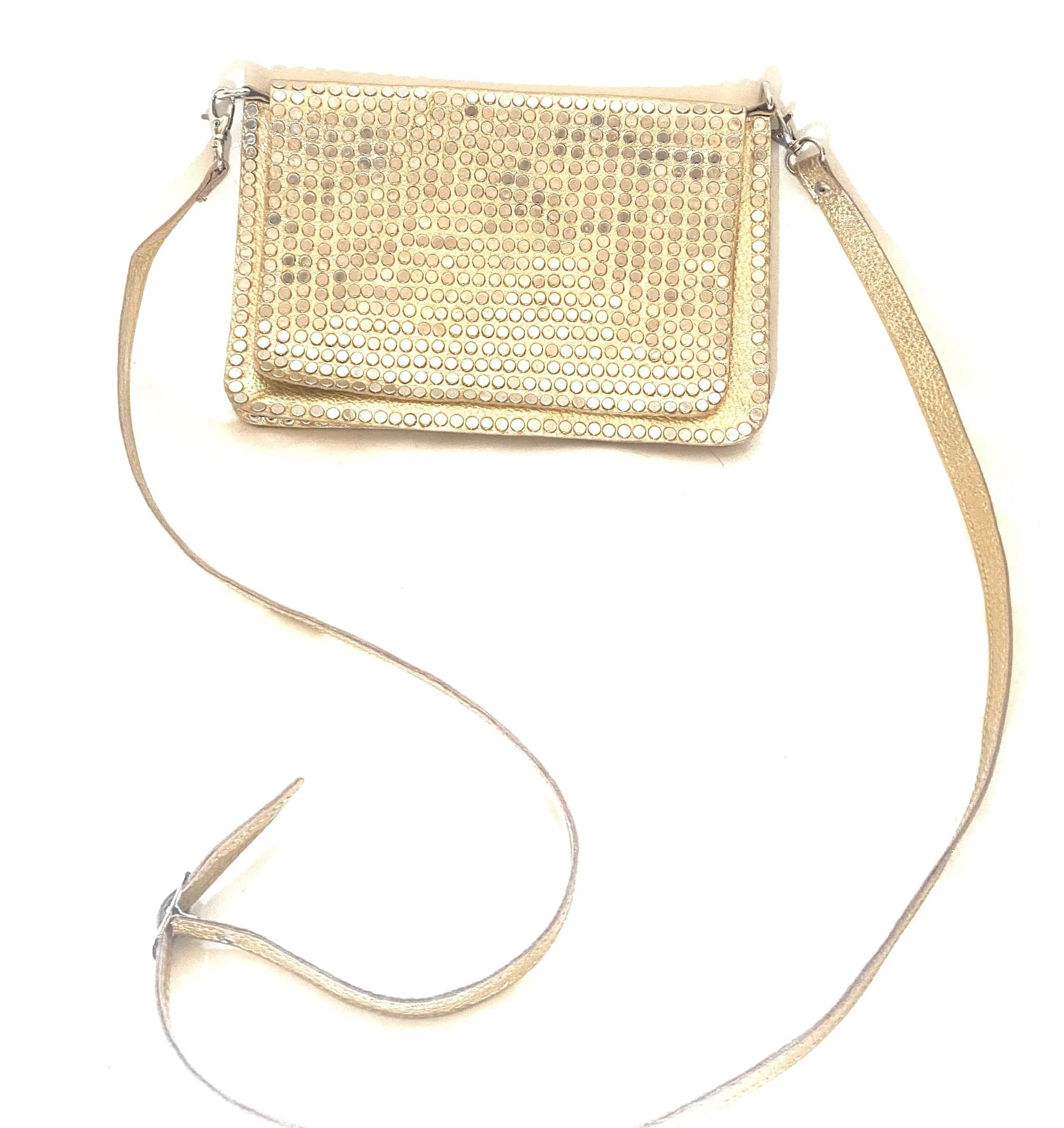 Gold Studded Handbag | Silver Studs