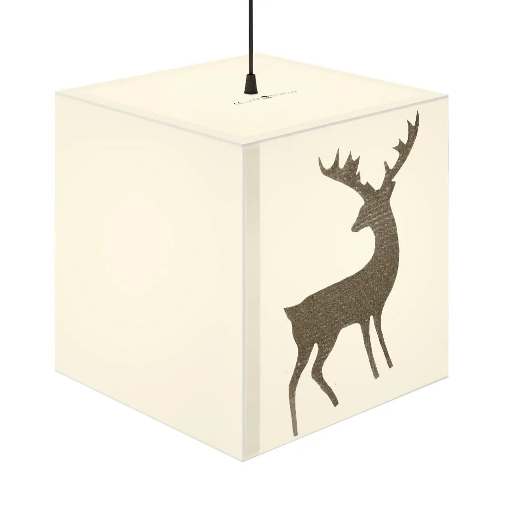 Golden Deer Light Cube Lamp