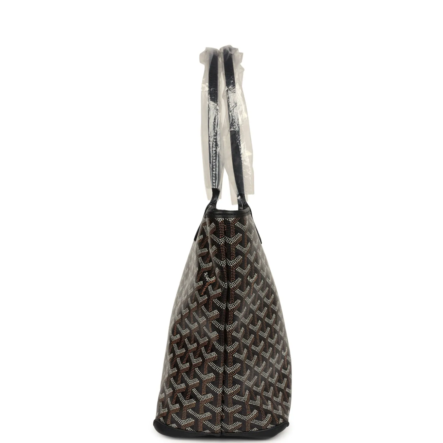 Goyard Artois Tote PM Black Goyardine Canvas & Chevroches Calfskin Palladium Hardware