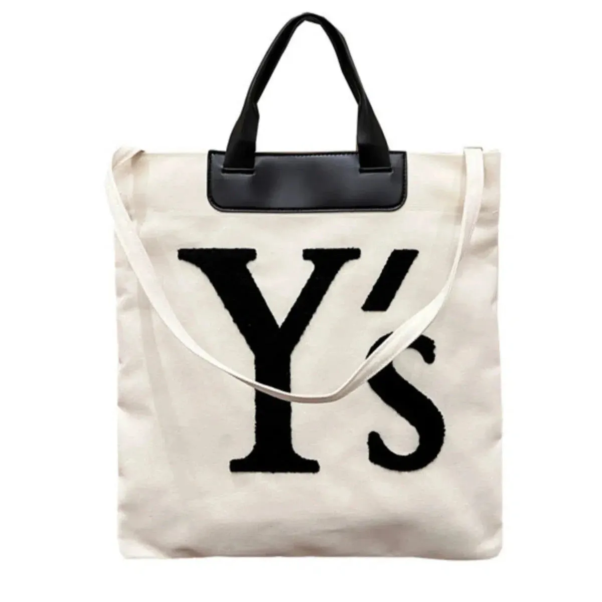 Graphic Logo Canvas Tote Bag