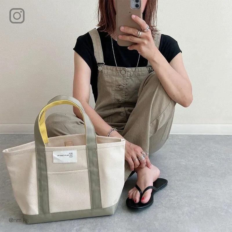 Happy Canvas Tote S