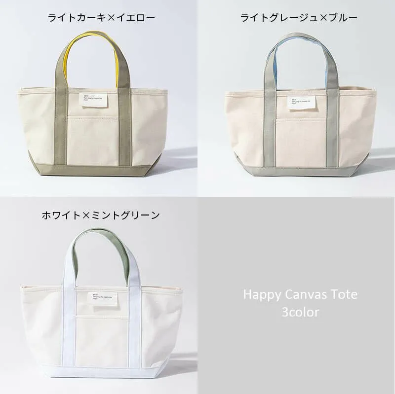 Happy Canvas Tote S