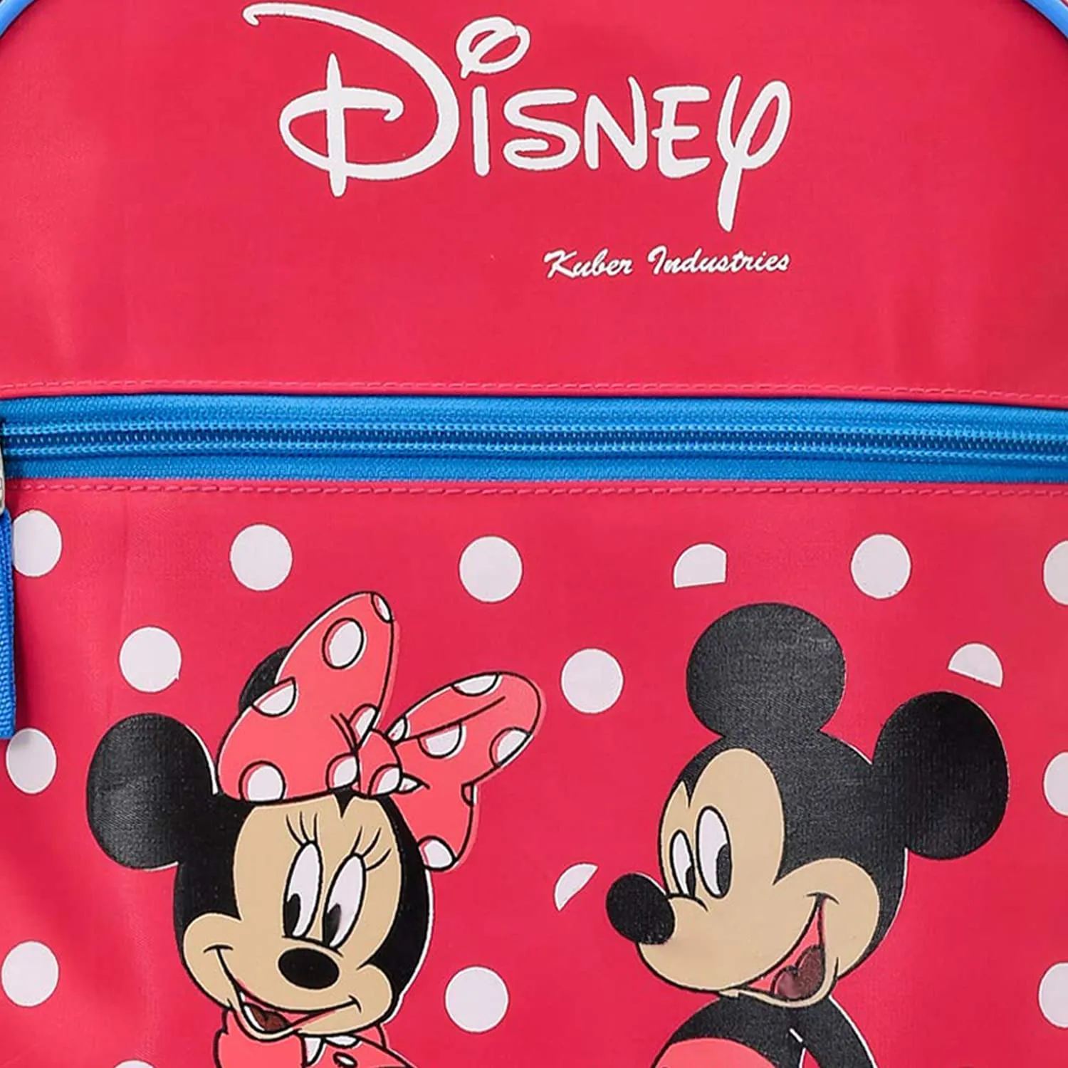 Heart Home Disney Minnie & Mickey Printed Rexine Kids Backpack Bag for School, Travel, Casual, Picnics (Pink)