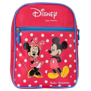 Heart Home Disney Minnie & Mickey Printed Rexine Kids Backpack Bag for School, Travel, Casual, Picnics (Pink)