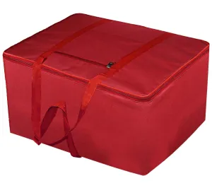 Heart Home Moisture Proof Wardrobe Organizer Storage Bag For Clothes With Zipper Closure and Handle (Red)-HS43HEARTH26641