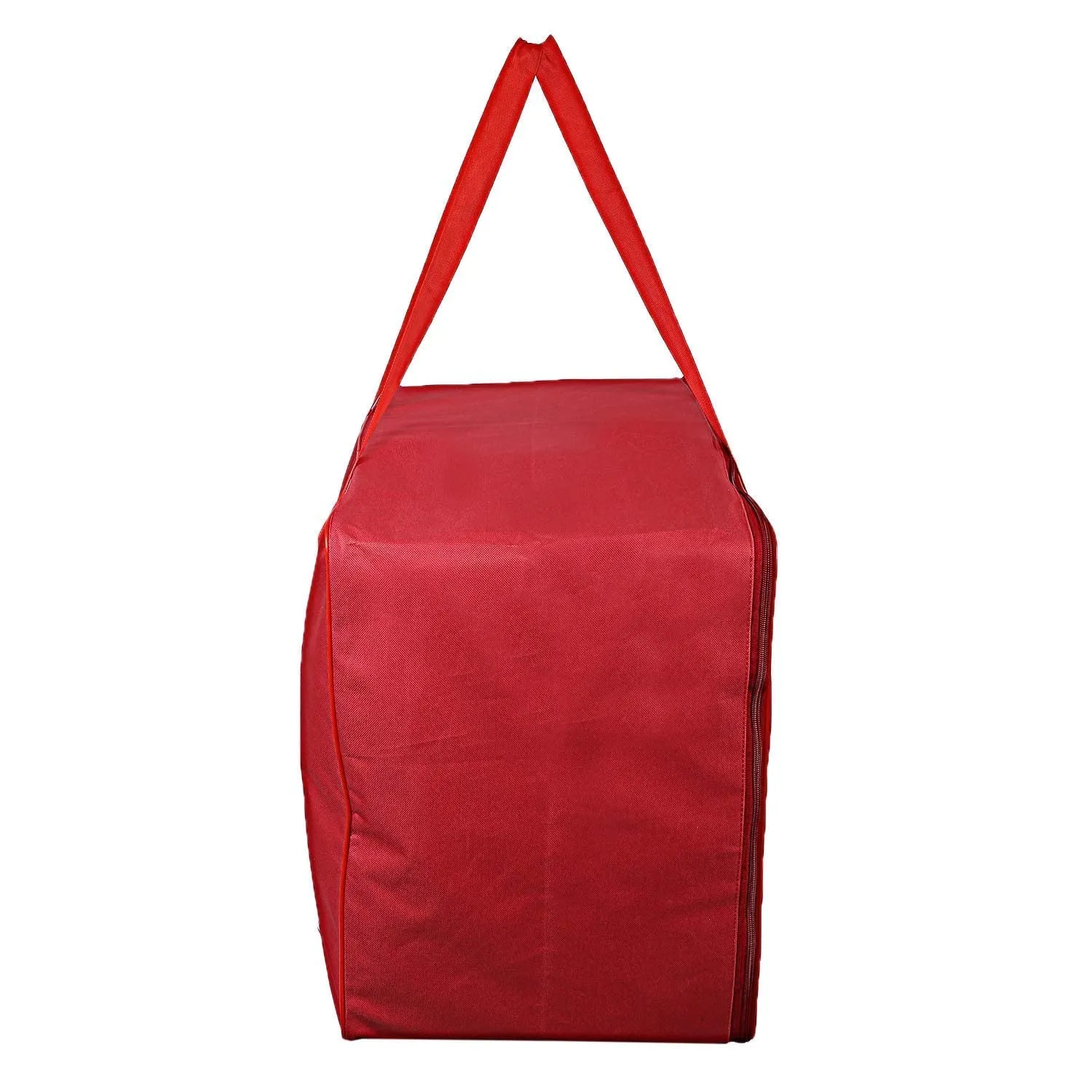 Heart Home Moisture Proof Wardrobe Organizer Storage Bag For Clothes With Zipper Closure and Handle (Red)-HS43HEARTH26641