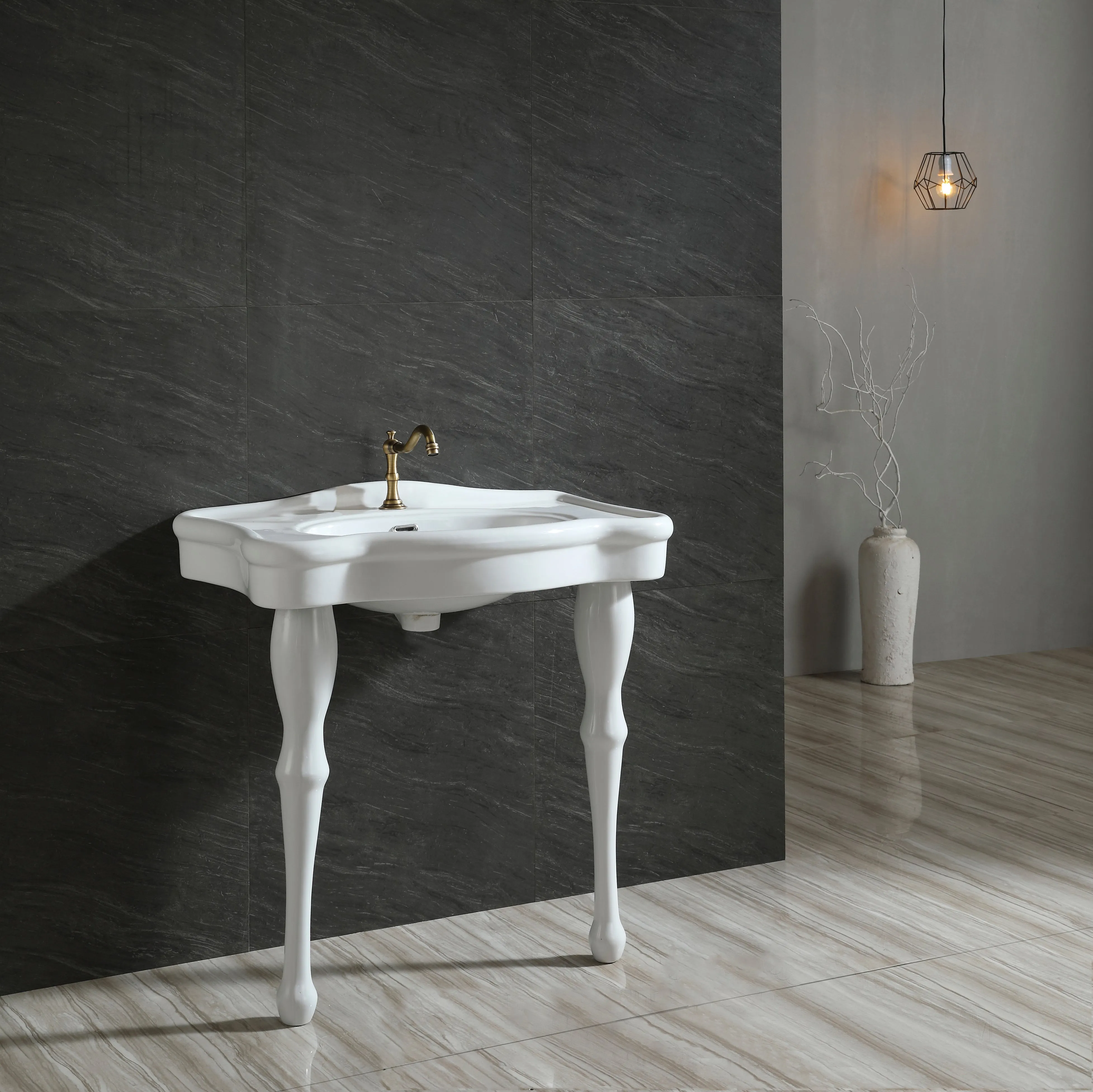 Imperial 32" x 22" Ceramic Console Sink (Single Faucet Hole)