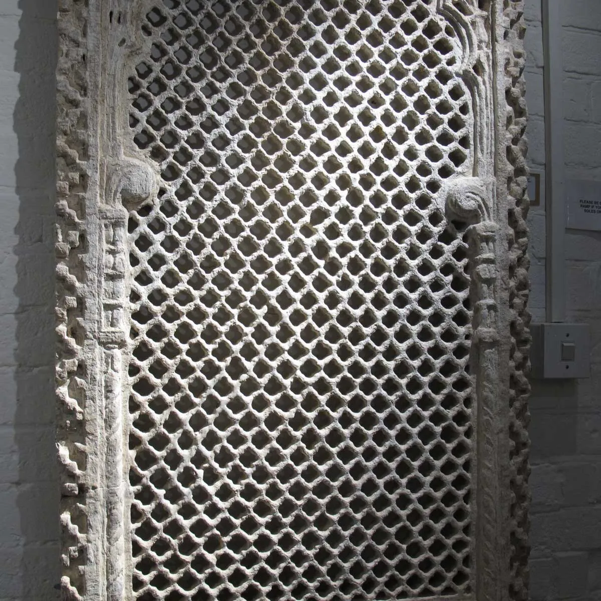 Indian Stone Jali Window Panel from Jaisalmer