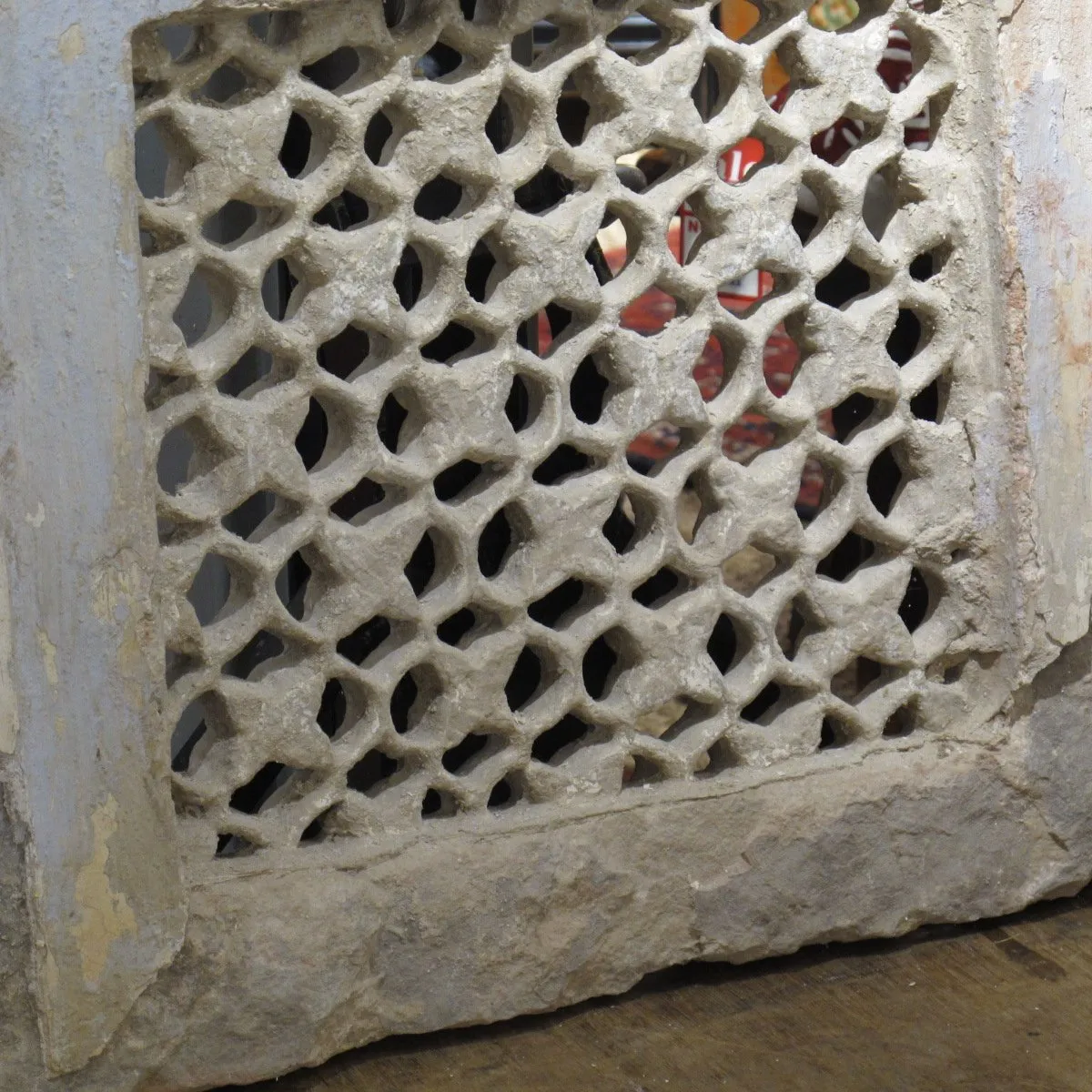 Indian Stone Jali Window Panel from Jaisalmer