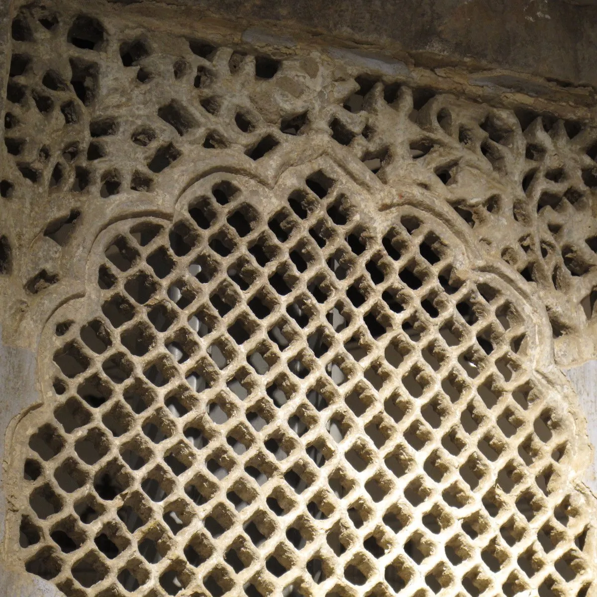 Indian Stone Jali Window Panel from Jaisalmer