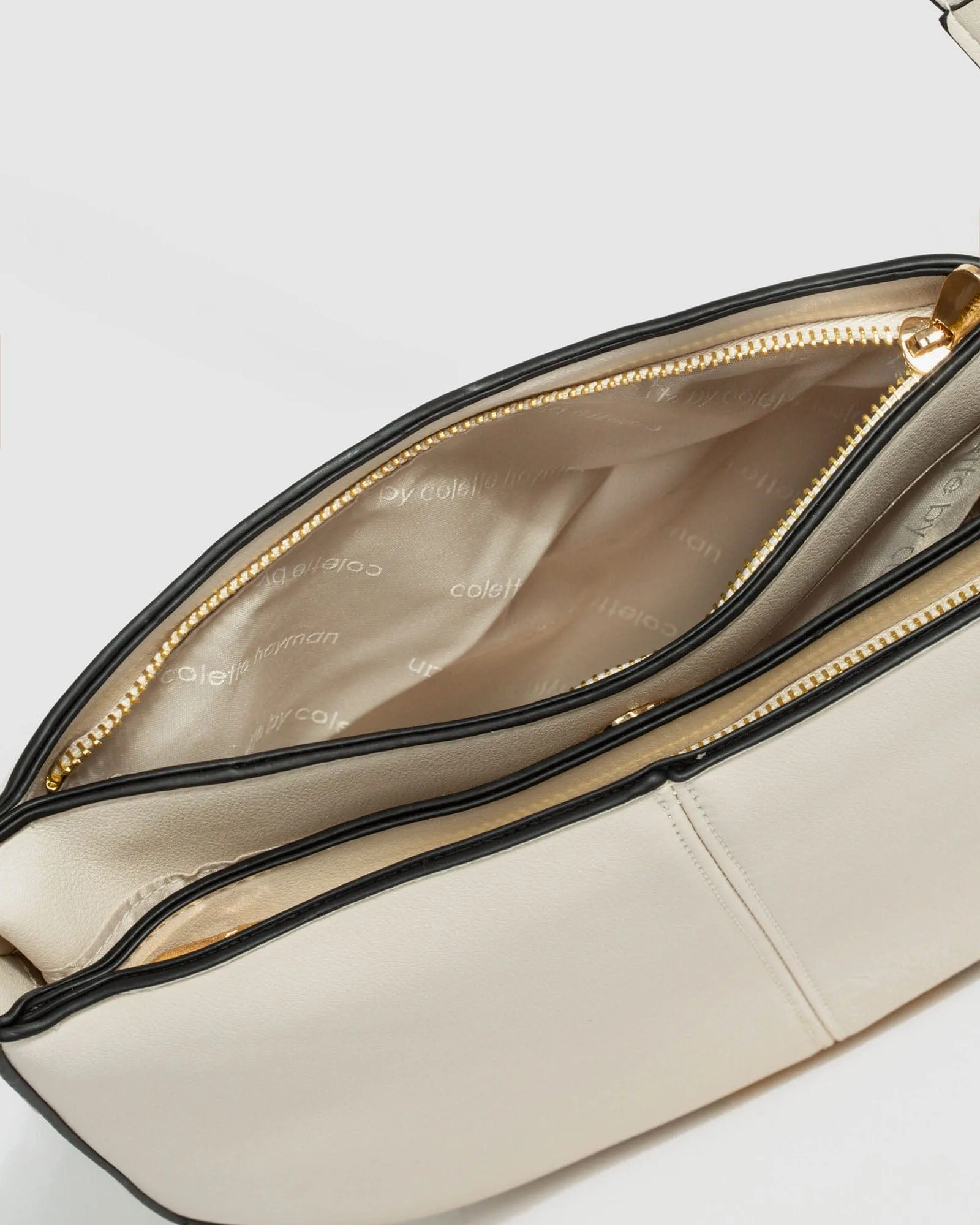 Ivory Melissa Saddle Bag