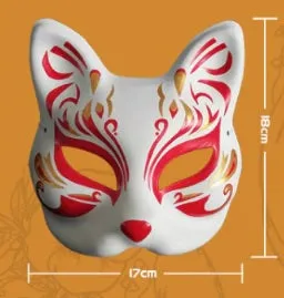 Japanese Kitsune Mask Yellow