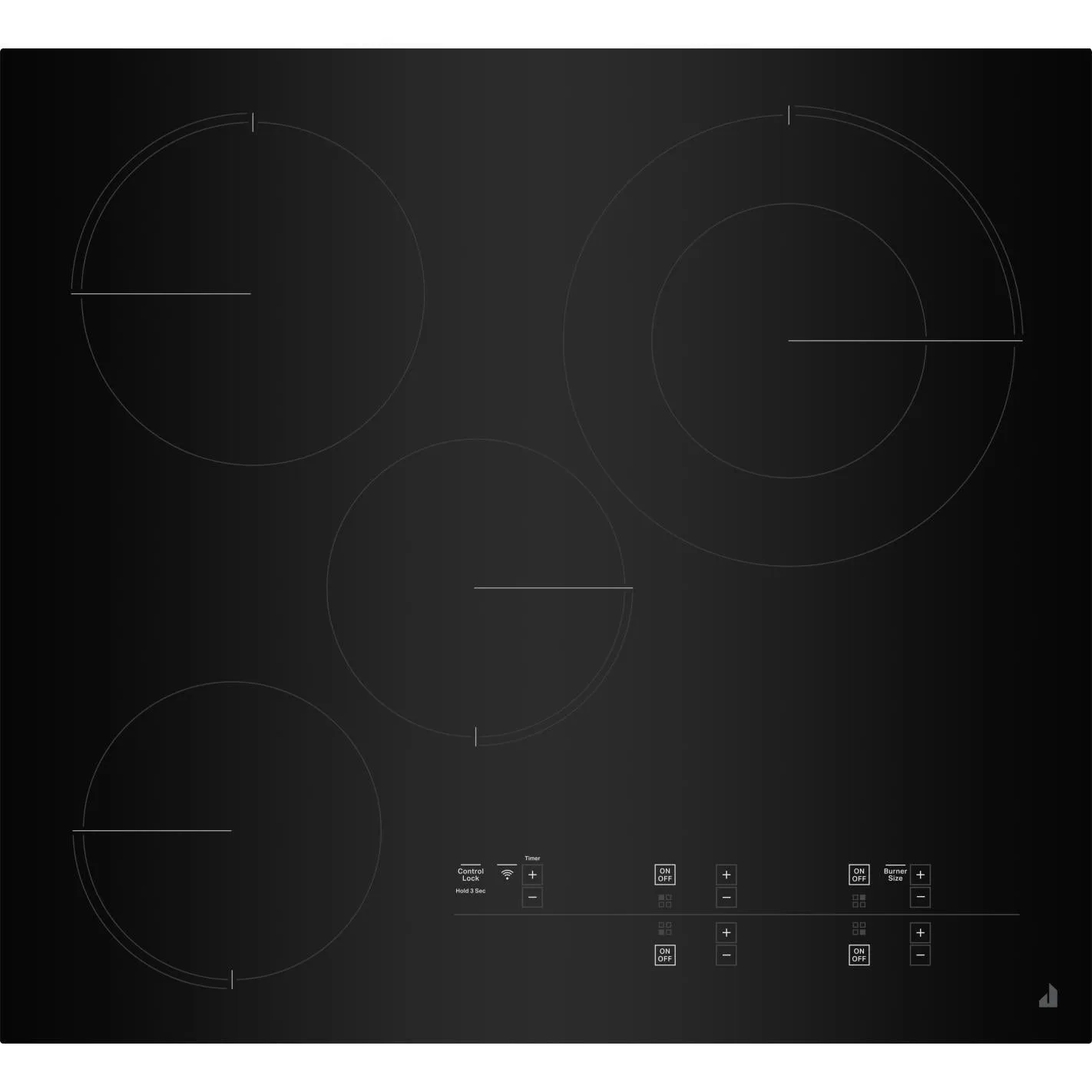 JennAir 24-inch Built-In Electric Cooktop with Emotive Controls JEC4424KB