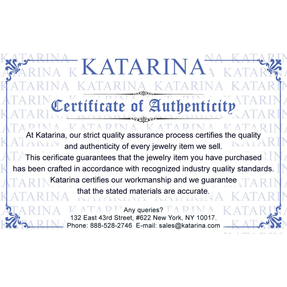 KATARINA Prong set Diamond Triple Row Anniversary Ring (1/2 cttw)