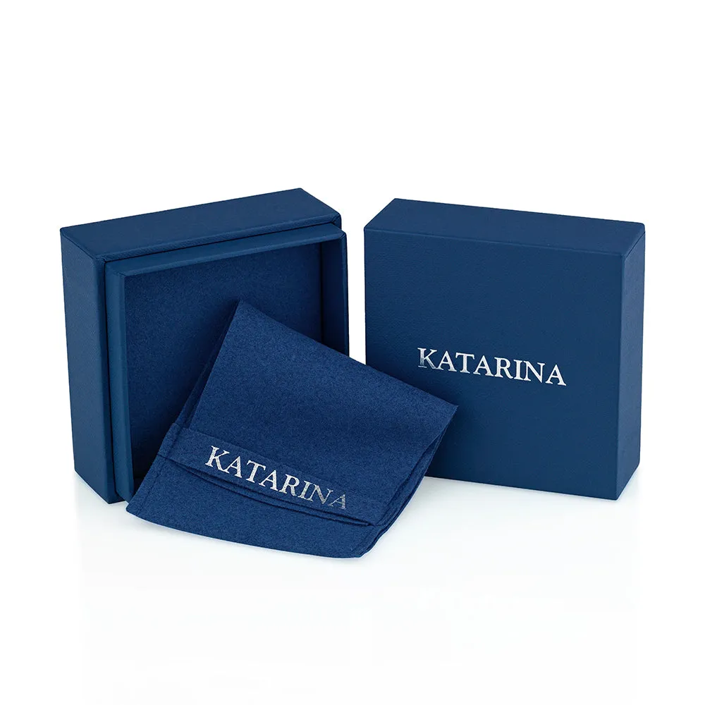 KATARINA Prong set Diamond Triple Row Anniversary Ring (1/2 cttw)
