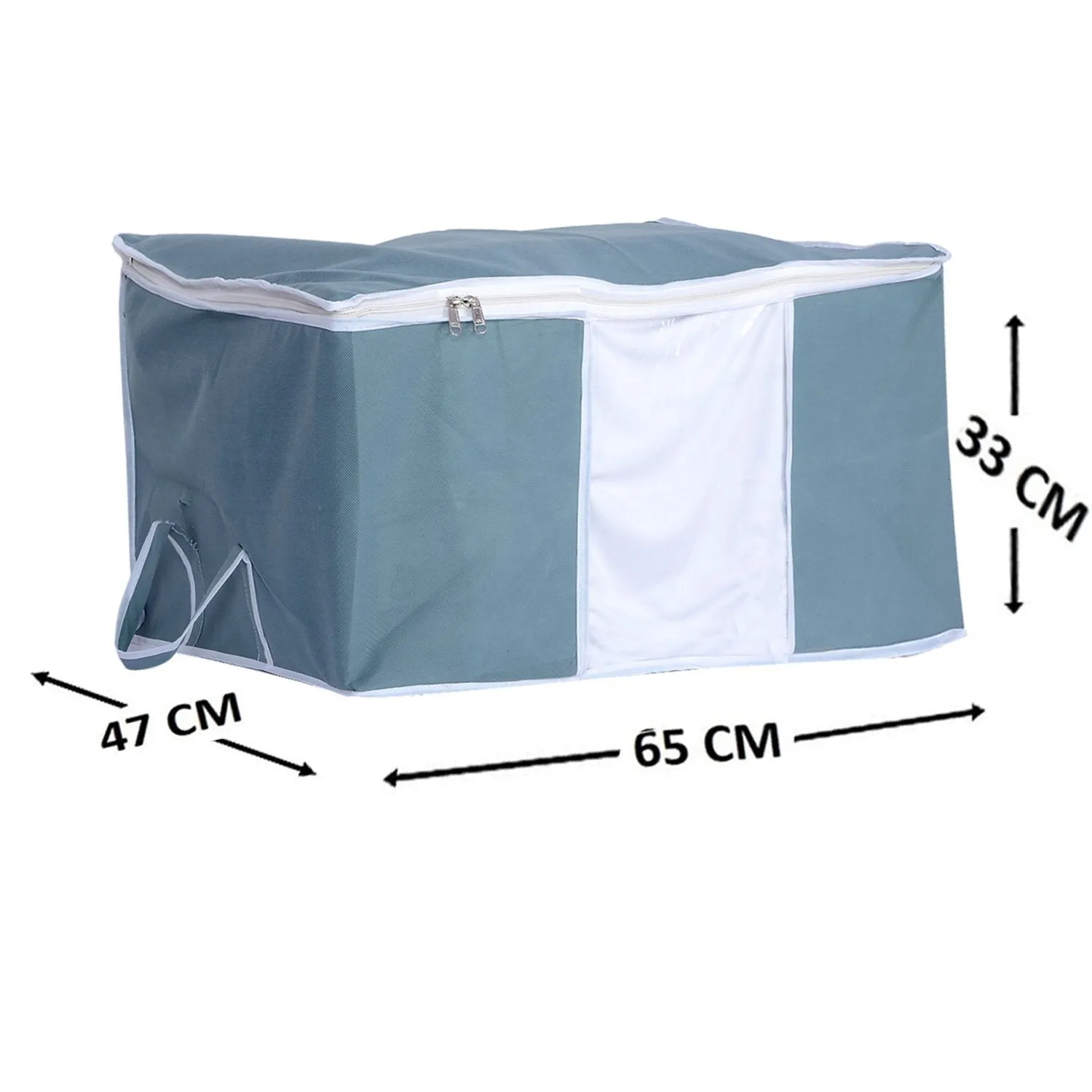 Kuber Industries Rectangular Non Woven Underbed Storage Organiser (Dark Grey, Standard)