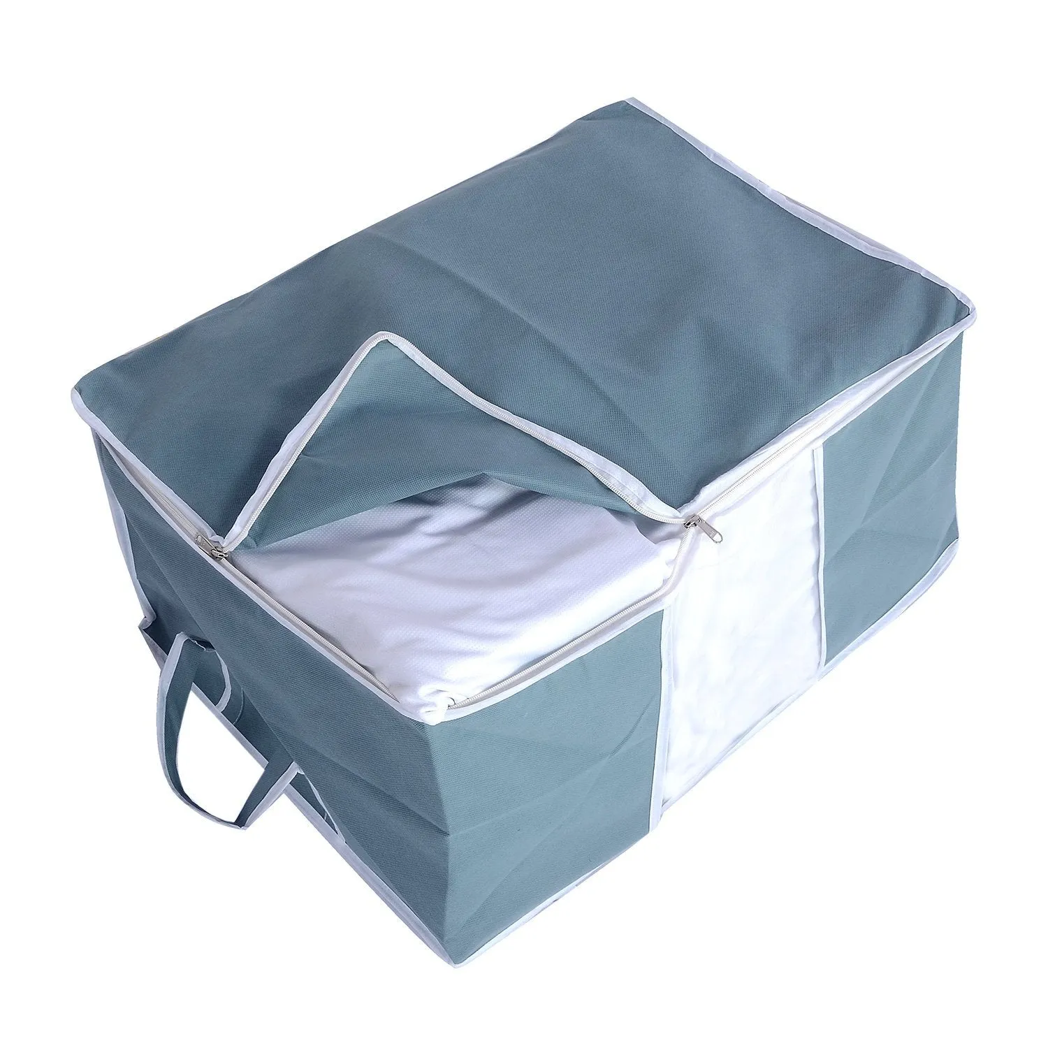 Kuber Industries Rectangular Non Woven Underbed Storage Organiser (Dark Grey, Standard)